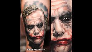 These tattoos really do look awesome and a great way to celebrate an iconic movie character. Heath Ledger Joker Tattoo Youtube