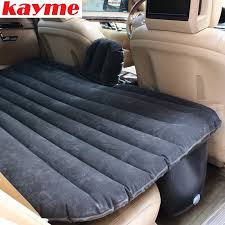 Home Cozy Kayme Car Rear Seat Bed Car Covers Universal Auto Air Mattress Inflatable Bed Cushion Flock Air Mattress Camping Air Mattress Inflatable Air Mattress