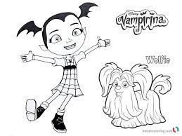 Vampirina Coloring Pages Vampirina And Wolfie Free Printable Cartoon Coloring Pages Coloring Pages Printable Flower Coloring Pages