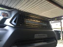 The upper portion can be configured as a mesh piece that will fit into your existing grill after. Db Customz Grille Inserts And Trail Toys Single Row Led Group Buy Closed Tacoma World