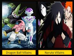 Doragon bōru) is a japanese anime television series produced by toei animation.it is an adaptation of the first 194 chapters of the manga of the same name created by akira toriyama, which were published in weekly shōnen jump from 1984 to 1995. Dragon Ball Villains Vs Naruto Villains By Rbta123 On Deviantart