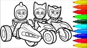 Pj masks series has become in the most popular ongoing child´s show at the moment. Pj Masks Vehicles Coloring Pages Coloring And Drawing
