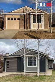 Before After Home Transformation Garage Doors Garage Door Installation Garage Door Makeover