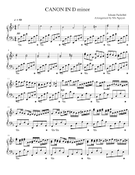 From a youtube video, click the bookmark to find it's sheet music. Canon In D Minor Johann Pachelbel Sheet Music For Piano Solo Musescore Com