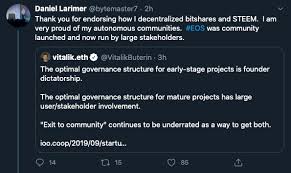 Vitalik buterin, the popular founder of ethereum, started selling some of the meme coins that were sent to him by some projects, donating 10% of his shiba inu stack to india's crypto covid relief fund. Vitalik Buterin Dismantles Dan Larimer S Claim Of Decentralizing Steem Hive