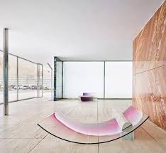 The barcelona pavilion was designed by mies van der rohe in 1929 for the international exposition of modernist architecture in barcelona. Sabine Marcelis Creates Installation From Barcelona Pavilion Materials