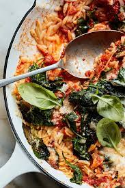 Cheesy Baked Orzo With Marinara Recipe Nyt Cooking Marinara Recipe Vegetarian Casserole Pasta Dishes