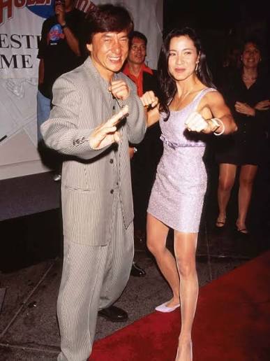 🐲 JC and Michelle Yeoh at the premiere of “Supercop” in New York City.  (1996) #JackieChan #MichelleYeoh #PoliceStory #Supercop #JCGreece