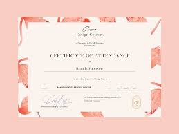 Certificate For Courses Certificate Design Inspiration Certificate Layout Certificate Design