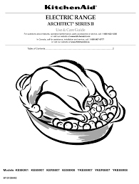 kitchenaid architect ii kers807 use and
