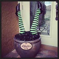 My Witch Legs Cauldron Fun Halloween Decor Witch Legs Diy Halloween Decorations