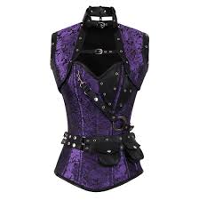 Download 37 royalty free purple corset vector images. Alany Steampunk Corset Purple And Black Gothic Dress Corsets Queen Eu