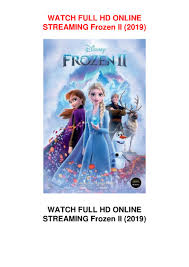 Soon there will be in 4k. Watch Frozen Ii 2019 Full Movie