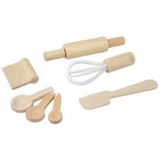 Plan Toys Natural Baking Utensils Set Baking Utensils Baking Utensils Set Pretend Play Kitchen