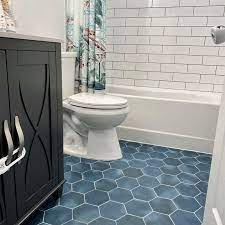Check spelling or type a new query. These Bathrooms Prove Hexagon Floor Tile Is Stunning