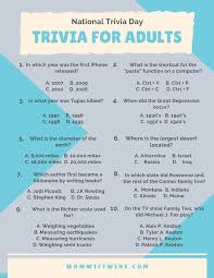 Read on for some hilarious trivia questions that will make your brain and your funny bone work overtime. Fun Trivia For Kids And Adults Free Printables Mom Wife Wine Fun Trivia Questions Free Trivia Trivia