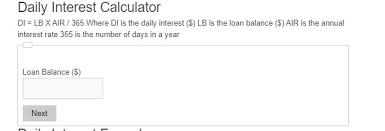 Daily Interest Calculator Calculator Academy