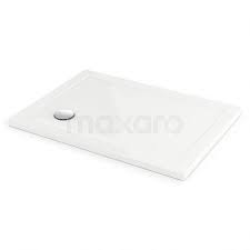 maxaro douchebak 110x80cm rechthoek acryl hoogglans wit dbar1108g douchebakken badkamer accessoires zeepbakjes