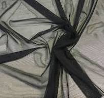 Black Supportive Powermesh/Power Mesh/Power Net - Fabric