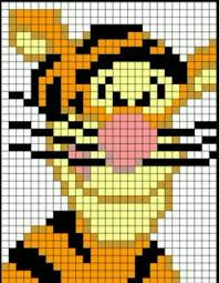 Tigger Crochet Graph Pattern Graphgan C2c Perler Graph Crochet Cross Stitch Patterns C2c Crochet Pattern Free