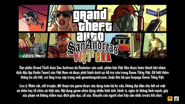 Grand Theft Auto: San Andreas Việt Hóa 1
