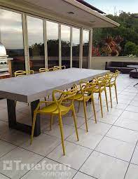 Concrete Outdoor Tables Elements At Home Concrete Dining Table Concrete Outdoor Table Contemporary Patio Furniture