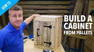 Diy corner cabinet make use every nook and cranny that you can find in your kitchen including the most awkward corner between two cabinets. How To Make A Pallet Cabinet With A Door Youtube