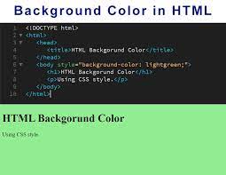 Css is how we add color and style to websites. Html Background Color Set And Change