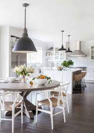 A chandelier easily becomes the centerpiece of the dining room and is the focal point for formal dining parties. 27 Beautiful Farmhouse Dining Room Table Design Ideas Insidexterior Modern Farmhouse Dining Farmhouse Dining Room Table Kitchen Table Lighting