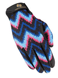 heritage performance gloves in zig zag print childs size 4