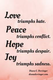 Love Peace Hope Joy Peace Thoughts Inspirational Quotes