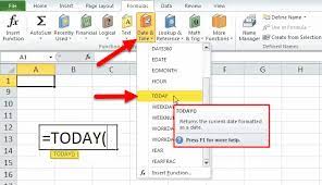 Today is the day number 133 of the year, in the #19 week of the year 2021. How To Use Today Excel Function Today S Date Examples