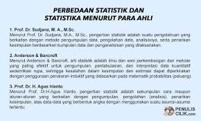 Seorang yang belajar statistika biasanya bekerja. Statistik Pendidikan Pengertian Fungsi Tujuan Dan Contoh Penulis Cilik