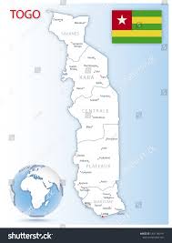Carte Administrative Detaillee Du Togo Avec Image Vectorielle De Stock Libre De Droits 1841186191