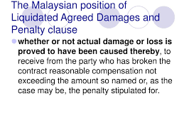 Restating the position in malaysia the federal court noted that section 75 of the act had done away with the distinction between liquidated damages and penalties. Ppt Understanding Remedies Penalties In A Commercial Contract Powerpoint Presentation Id 144611
