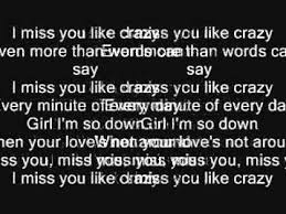 Every minute of every day. I Miss You Like Crazy By Moffatts Lyrics Youtube