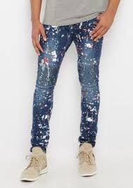 Flex Paint Splattered Moto Skinny Jean In 2019 Paint