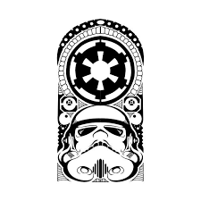 Stormtrooper Polynesian Tribal Style By Yayzus Star Wars Tattoo Polynesian Tribal Hawaiian Tattoo