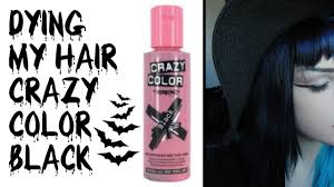 In addition, its frizziness just drives you crazy. Dying Black And Blue Hair W Crazycolor Black Youtube