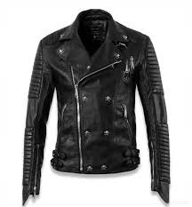 Cool Leather Jackets For Men Skull Cool Designer Slim Fit Leather Motorcycle Biker Jackets For Men Leather Jacket Style Leather Jacket Men Leather Jacket