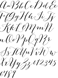 Bombshell Font Calligraphy Alphabet Lettering Alphabet Modern Calligraphy Fonts