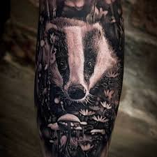 Great Tattoo By Bacanubogdan Follow Realistic Ink For More Amazing Realistic Tattoo Tatouage Blackandgreyta Badger Tattoo Great Tattoos Deer Tattoo Designs