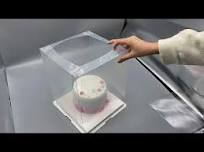 Transparent cake box installation - easy to install and use, perfect  display of your cake or gift