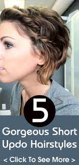 70 Pretty Updos For Short Hair 2019 Cute Hairstyles For Short Hair Hair Styles Short Hair Trends