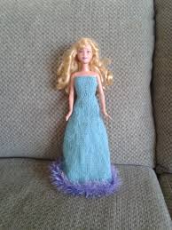 Knit Barbie Ballgown Free Pattern Barbie Knitting Patterns Barbie Clothes Patterns Barbie Dress