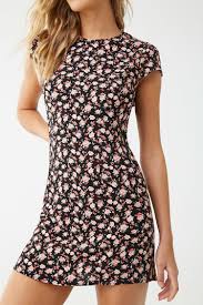 Floral Cap Sleeve Mini Dress Forever 21 In 2020 Mini Dress With Sleeves Cap Sleeve Dress Casual Attractive Clothing