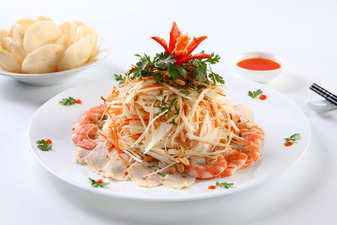 GỎI CỦ HỦ DỪA TÔM THỊT - SIZE LỚN -