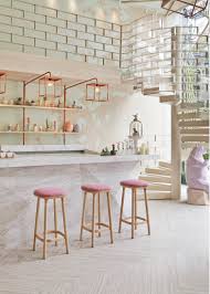 blush pink and copper home decor, home