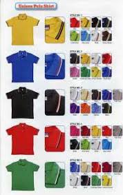 Blue Corner Polo Shirt Size Chart