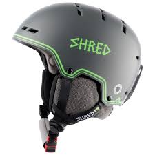 Shred Bumper Noshock Ski Helmet Grey Green S